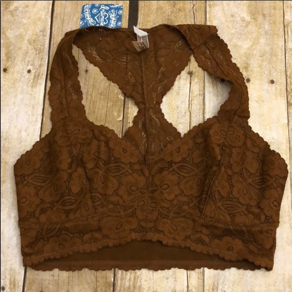 NWT Free People Gallon Lace Racerback Bralette M - Picture 4 of 11